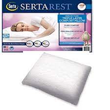 Buy Serta Sertarest Triple Layer Plush Comfort Memory Foam Pillow Online At Low Prices In India Amazon In