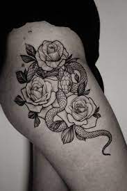 24 Lovely Rose Tattoo Designs Ideas Rose Tattoos For Women Rose Tattoo Stencil Rose Tattoo Thigh