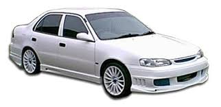 Schlüssel ersatz gehäuse passend für toyota corolla rav4 1 land cruiser bis 2000. 98 00 Toyota Corolla Bomber Duraflex Full Body Kit 111044 Ebay