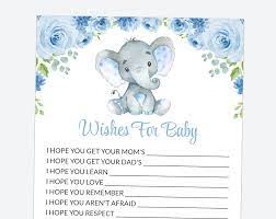 But oh what an incredible sister she is! Baby Elephant Wishes For Baby Baby Shower Game