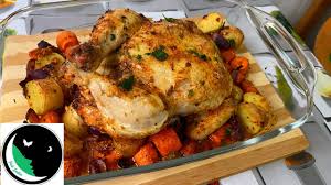 Prepare christmas dinner with any one of these recipe ideas for christmas appetizers, side dishes, main courses, and desserts. Chicken Roast With Vegetables Easy Christmas Dinner