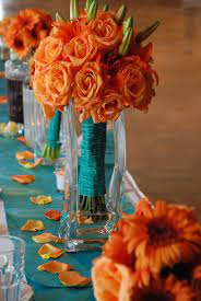 8 Beautiful And Budget Friendly Alternatives To Expensive Wedding Flowers The Kr Wedding Reception Table Decorations Fall Wedding Centerpieces Orange Wedding