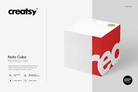 Note Cube Mockup Set Mockup Free Psd Cube Template Free Psd Mockups Templates