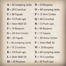 Name Workout Spell Out Your Name And Do Those Moves For