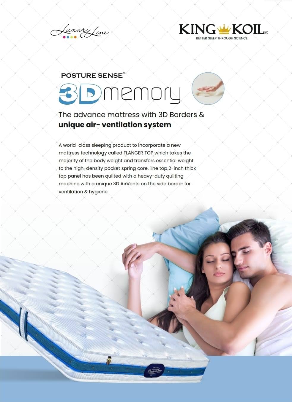 KingKoil Posture Sense 3D Memory product image
