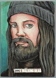 The Walking Dead Sketch Card 1/1 of Paul "Jesus" Monroe by Nick Justus
