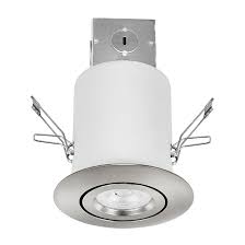 Видео how to install utilitech cabinet lighting канала diyliving4all. Utilitech Pro Gimbal Trim Recessed Light Led 8 Watts 3 In Nickel 1 Pack 19308 001 Rona