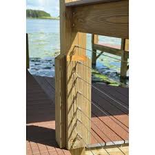 This product comes in dimensions: Stainless Steel Cable Railing Kit B01crdzr0k 250 Ft 1 8 Stainless Steel Cable Railing Kit For Up To 42 In Wood Post