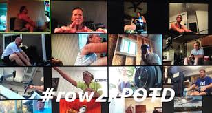 zoom erg workout row2k rowing photo