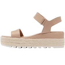 Love the velcro straps, easy to get on and off. Sorel Cameron Flatform Sandal Honest Beige 1943611 246 Women S