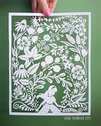 Sarah Trumbauer Papercuts Paper Illustration Paper Cutout Art Paper Artwork