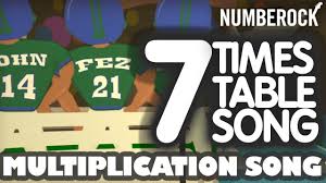 7 Times Table Song Rap Skip Counting By 7 Multiplication Song By Numb Multiplication Songs Multiplication Songs