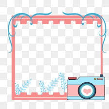 Borde De La Camara Rosa Hermoso Borde De La Camara Dibujado A Mano Camara De Borde Cinta Verde La De Borde De Camara De Dibujos Animados Png Y Psd Para Desca En