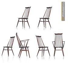 <p>rock away the stress of the day with this windsor green velvet rocking chair. Ercol Windsor Dining Chairs English Mid Century Spindle Back Set Of 6