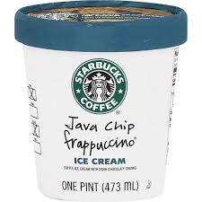 Starbucks Ice Cream Java Chip Frappuccino Other Chief Markets