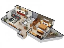 Two bedroom house plans are an affordable option for families and individuals alike. 20 Interesting Two Bedroom Apartment Plans Home Design Lover