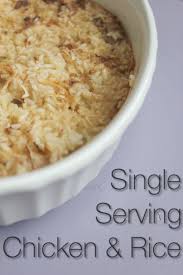 Single Serving Chicken And Rice Easy Meals For One Recipes Healthy Meals For One