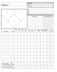 Printable Baseball Score Sheets Here Is My System