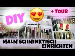 Malm Schminktisch Einrichten Diy Schubladeneinsatz Youtube Schminktisch Malm Schminktisch Schminken