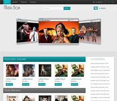 Music Box Free Responsive Html5 Css3 Mobileweb Template Music Website Templates Mobile Website Template Music Web