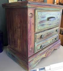 Sold Example End Table Hand Painted With Layered Chalk Etsy Painted Furniture Funky Painted Furniture Vintage Painted Furniture