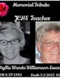 Obituary information for Phyllis Wanda (Williamson) Lawson
