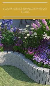 Beeteinfassung Terrassenumra Beeteinfassung Bepflanzung Terrasse Umrandung