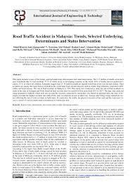 Former india captain mohammad azharuddin on wednesday (december 30) met with a car accident in rajasthan's. Pdf Road Traffic Accident In Malaysia Trends Selected Underlying Determinants And Status Intervention