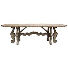 French Country Rustic Scroll Farmhouse Dining Table French Farmhouse Dining Table French Country Dining Table Country Dining Tables