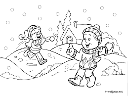 Je sais que le député de repentigny veut jeter son fiel à mon endroit et s'en donner à coeur joie. Bataille De Boules De Neige Coloriage Vacances Gratuit Sur Webjunior