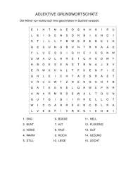 Suchsel mittel / lander 2 mittel a lander 1 gitterratsel suchsel europa erdkunde sachthemen hus klasse 4 grundschulmaterial de : Adjektive Grundwortschatz Adjektive Wort Suchsel
