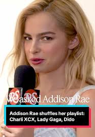 Addison Rae Shuffles Music Playlist at Cover Shoot
