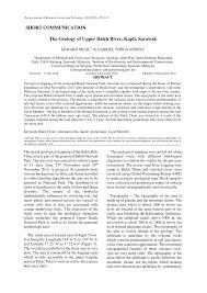This policy applies also to federal government officers who are transferred to sarawak. Pdf The Geology Of Upper Baleh River Kapit Sarawak