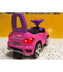 Trotteur Voiture Mercedes Gl63 Rose Porteur Pousseur Voiture Kiddi Quad