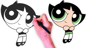 تعليم الرسم للاطفال رسم باتركاب من كرتون فتيات القوة تعليم رسم باتركاب خطوة بخطوة Youtube