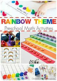 Rainbow Theme Preschool Math Activities Math Activities Preschool Math Activities Rainbow Theme