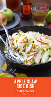 Apple Slaw With Ginger Honey Cream Nature Nate S Recipes In 2020 Shrimp Side Dish Slaw Summertime Recipes