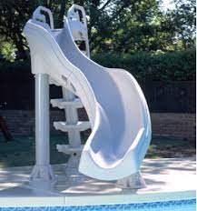 Salt water pumps, nets, cleaners, safety covers and hayward / dolphin pool cleaner. Interfab X Stream Inground Pool Slide Pool Supplies Canada Swimming Pool Slides Pool Water Slide Portable Pools