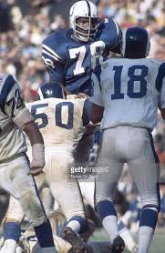 Bubba Smith 78 Of The Baltimore Colts Rushes Against The Los Angeles Rams In A Circa Mid 1960 S Nfl Footba Nfl Football Players Nfl Football Games Nfl History