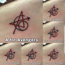 The Original Avengers Got A Matching Tattoo Avengers Tattoo Marvel Tattoos Avengers