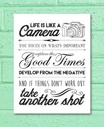 And if things don't work out, just. Life Is Like A Camera Printable Etsy Camera Quotes Hobbies Quote Mini Notebooks