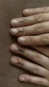 Dots On Fingers Tattoo I Have Been Drawing This On My Hands My Years I Think It Might Be Time To Do It Finger Tattoos Dot Tattoos Tattoos