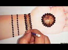 New Easy Gol Tikki Mehndi Design With Cotton Buds Trick Simple Shaded Arabic Me Simple Mehndi Designs Mehndi Designs For Fingers Simple Arabic Mehndi Designs