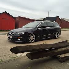 Black Passat B6 Rotiform Wheels Vw Passat Vw Wagon Car Volkswagen