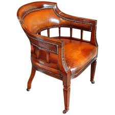 Edwardian Mahogany Desk Chair Leather Tub Chairs Mahogany Desk Chair