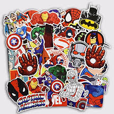 Discover a character's comic book appearances, and browse issues containing your favorite marvel characters! Marvel And Dc Superhero Logos And Characters Fun Sticker Decal Set Of 50 Assorted Stickers Buy Online In Botswana At Botswana Desertcart Com Productid 61209957
