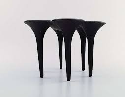 Jens Quistgaard Candlestick In Cast Iron For Six Lights Danish Design 1960s With Images Iron Candle Holder Cast Iron Candle Holder Iron Candle
