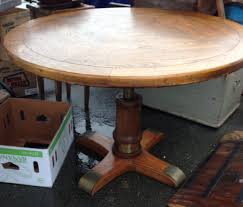 Vintage Drexel Heritage Round 42 Table With Height Adjustment For Use As A Dining Table Desk Or Coffee Table Antique Coffee Tables Dining Table Table