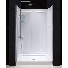 Buy products such as sterling 72290100 accord 60 x 36 x 76 vikrell shower at walmart and save. Dreamline Qwall 48 W X 34 D X 76 75 H Framed Rectangle Shower Stall With Base Included Wayfair