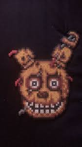 Five Nights At Freddy 39 S Fnaf Springtrap Pixel Art Bead Sprite Perler Bead Art Fnaf Crafts Diy Perler Beads